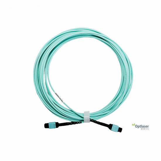 OPTICAL CABLE, MPO (F) x MPO (M), 12 FIBERS, OM3, 50/125, MM, 7M