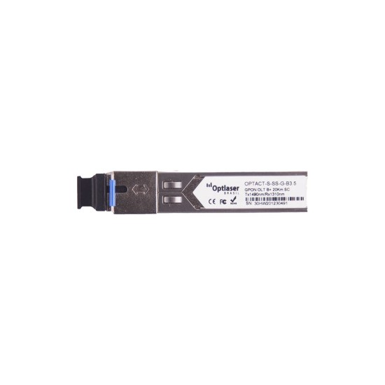 TRANSCEPTOR ÓPTICO, GPON B+, 20KM, TX 1490NM 2.488GBPS, RX 1310NM 1.244GBPS, SC/UPC TRANSCEPTOR ÓPTICO, GPON B+, 20KM, TX 1490NM 2.488GBPS, RX 1310NM 1.244GBPS, SC/UPC