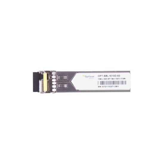 TRANSCEPTOR ÓPTICO, SFP 155MB, BX-U, BIDI, 1550NM, FP, SM, 10KM, 19DB DDMI TRANSCEPTOR ÓPTICO, SFP 155MB, BX-U, BIDI, 1550NM, FP, SM, 10KM, 19DB DDMI