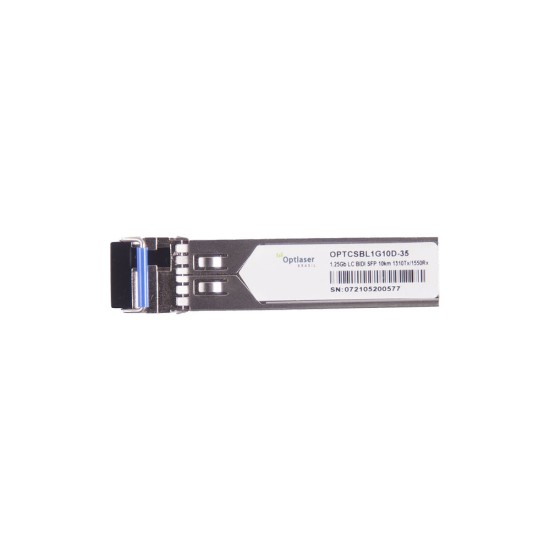 TRANSCEPTOR ÓPTICO, SFP 1,25G, BX-U, BIDI, 1310NM, SM, 10KM, 14DB, DDMI TRANSCEPTOR ÓPTICO, SFP 1,25G, BX-U, BIDI, 1310NM, SM, 10KM, 14DB, DDMI