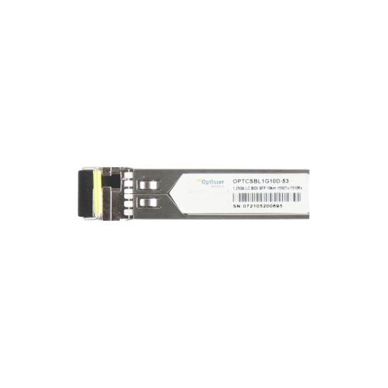 TRANSCEPTOR ÓPTICO, SFP 1,25G, BX-U, BIDI, 1550NM, SM, 10KM, 14DB, DDMI TRANSCEPTOR ÓPTICO, SFP 1,25G, BX-U, BIDI, 1550NM, SM, 10KM, 14DB, DDMI