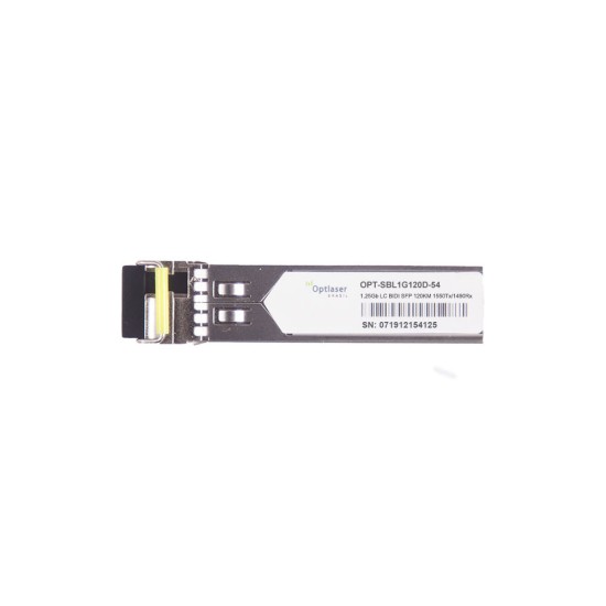 TRANSCEPTOR ÓPTICO, SFP 1,25G, BX-D, BIDI, 1550NM, SM, 120KM, 31DB