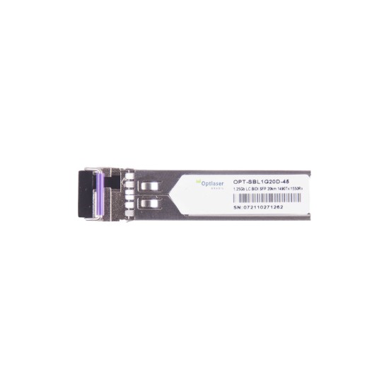 TRANSCEPTOR ÓPTICO, SFP 1,25G, BX-U, BIDI, 1490NM, SM, 20KM, 14DB, DDMI TRANSCEPTOR ÓPTICO, SFP 1,25G, BX-U, BIDI, 1490NM, SM, 20KM, 14DB, DDMI