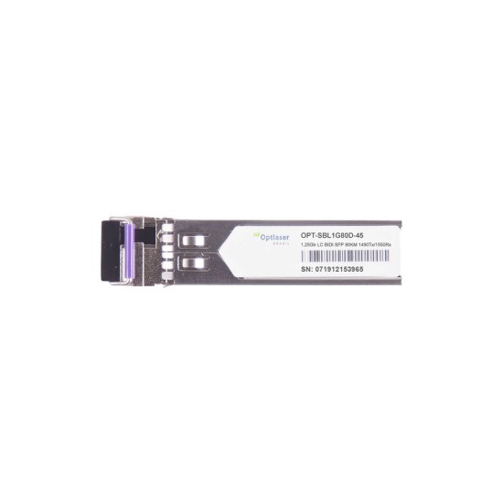 TRANSCEPTOR ÓPTICO, SFP 1,25G, BX-U, BIDI, 1490NM, SM, 80KM, 22DB, DDMI TRANSCEPTOR ÓPTICO, SFP 1,25G, BX-U, BIDI, 1490NM, SM, 80KM, 22DB, DDMI