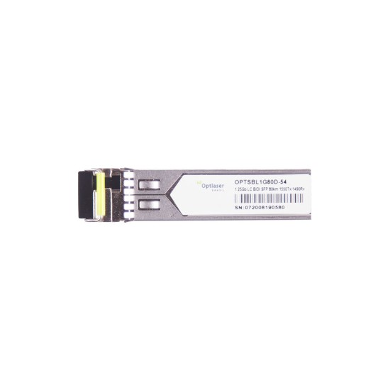 TRANSCEPTOR ÓPTICO, SFP 1,25G, BX-U, BIDI, 1310NM, SM, 20KM, 14DB, DDMI