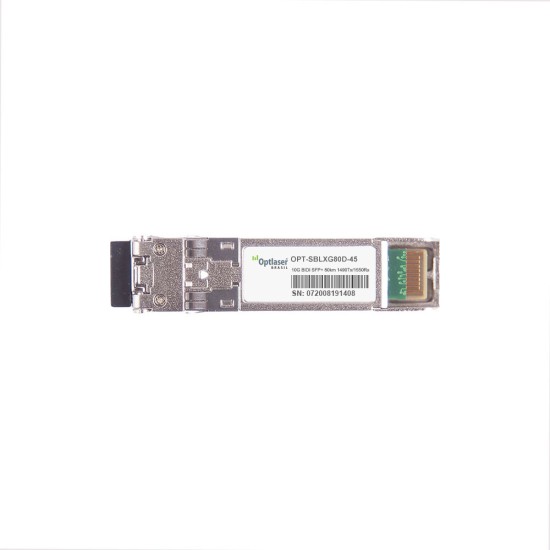 TRANSCEPTOR ÓPTICO, SFP+ 10G, BX-U, BIDI, 1490NM, SM, 80KM TRANSCEPTOR ÓPTICO, SFP+ 10G, BX-U, BIDI, 1490NM, SM, 80KM