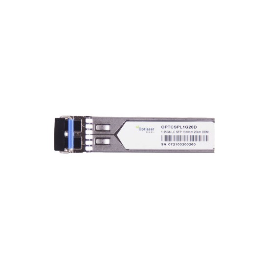 TRANSCEPTOR ÓPTICO, SFP 1,25G, LX, 1310NM, SM, 20KM, 15DB, DDMI TRANSCEPTOR ÓPTICO, SFP 1,25G, LX, 1310NM, SM, 20KM, 15DB, DDMI