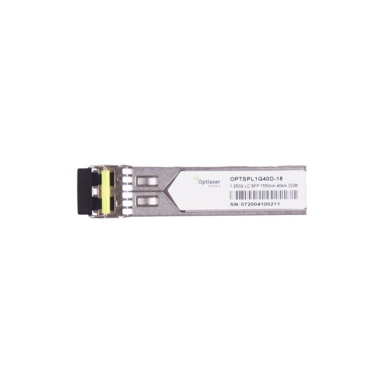 TRANSCEPTOR ÓPTICO, SFP 1,25G, EX, 1550NM, SM, 40KM, 22DB, DDMI TRANSCEPTOR ÓPTICO, SFP 1,25G, EX, 1550NM, SM, 40KM, 22DB, DDMI