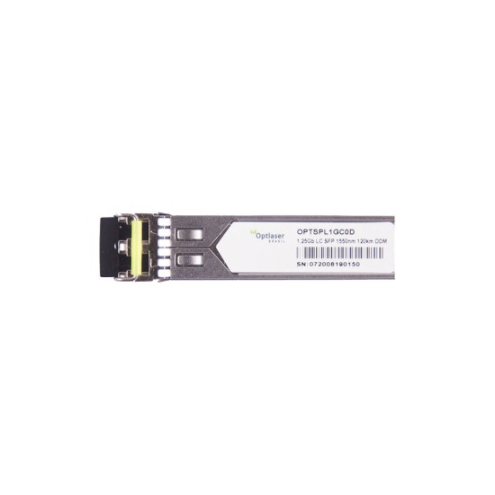 TRANSCEPTOR ÓPTICO, SFP 1,25G, EZX, 1550NM, SM, 120KM, 32DB, DDMI TRANSCEPTOR ÓPTICO, SFP 1,25G, EZX, 1550NM, SM, 120KM, 32DB, DDMI