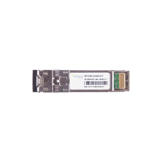 TRANSCEPTOR ÓPTICO, SFP+ 10G, DWDM, 40KM 1563.86NM CH17 TRANSCEPTOR ÓPTICO, SFP+ 10G, DWDM, 40KM 1563.86NM CH17