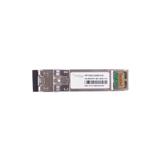 TRANSCEPTOR ÓPTICO, SFP+ 10G, DWDM, 40KM 1563.05NM CH18 TRANSCEPTOR ÓPTICO, SFP+ 10G, DWDM, 40KM 1563.05NM CH18