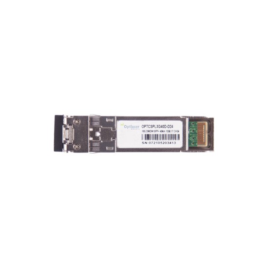 TRANSCEPTOR ÓPTICO, SFP+ 10G, DWDM, 40KM 1558.17NM CH24