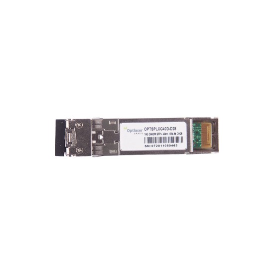 TRANSCEPTOR ÓPTICO, SFP+ 10G, DWDM, 40KM 1554.94NM CH28 TRANSCEPTOR ÓPTICO, SFP+ 10G, DWDM, 40KM 1554.94NM CH28