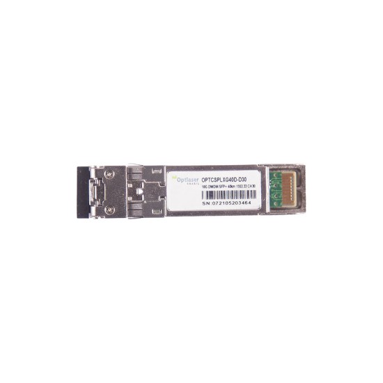 TRANSCEPTOR ÓPTICO, SFP+ 10G, DWDM, 40KM 1553.33NM CH30 TRANSCEPTOR ÓPTICO, SFP+ 10G, DWDM, 40KM 1553.33NM CH30