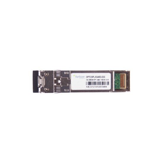 TRANSCEPTOR ÓPTICO, SFP+ 10G, DWDM, 40KM, 1550.92NM, CH33