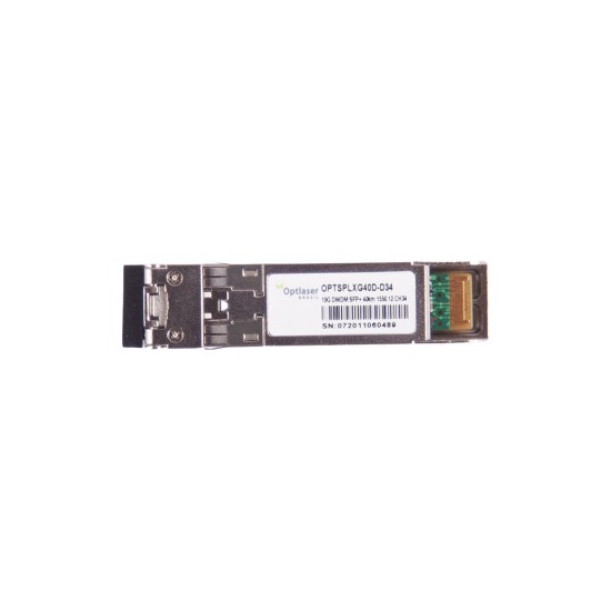 TRANSCEPTOR ÓPTICO, SFP+ 10G, DWDM, 40KM, 1550.12NM, CH34 TRANSCEPTOR ÓPTICO, SFP+ 10G, DWDM, 40KM, 1550.12NM, CH34