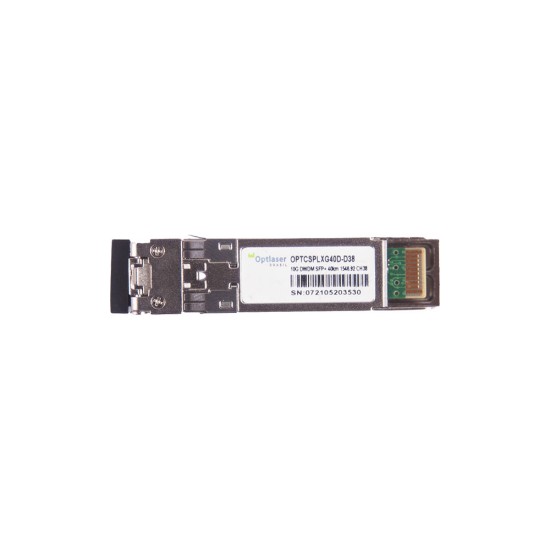 TRANSCEPTOR ÓPTICO, SFP+ 10G, DWDM, 40KM, 1546.92NM, CH38 TRANSCEPTOR ÓPTICO, SFP+ 10G, DWDM, 40KM, 1546.92NM, CH38