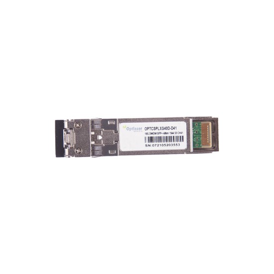 TRANSCEPTOR ÓPTICO, SFP+ 10G, DWDM, 40KM, 1544.53NM, CH41 TRANSCEPTOR ÓPTICO, SFP+ 10G, DWDM, 40KM, 1544.53NM, CH41