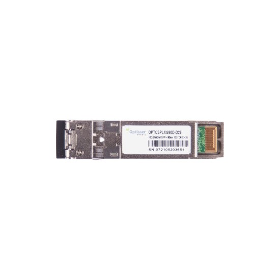 TRANSCEPTOR ÓPTICO, SFP+ 10G, DWDM, 80KM, 1557.36NM, CH25 TRANSCEPTOR ÓPTICO, SFP+ 10G, DWDM, 80KM, 1557.36NM, CH25