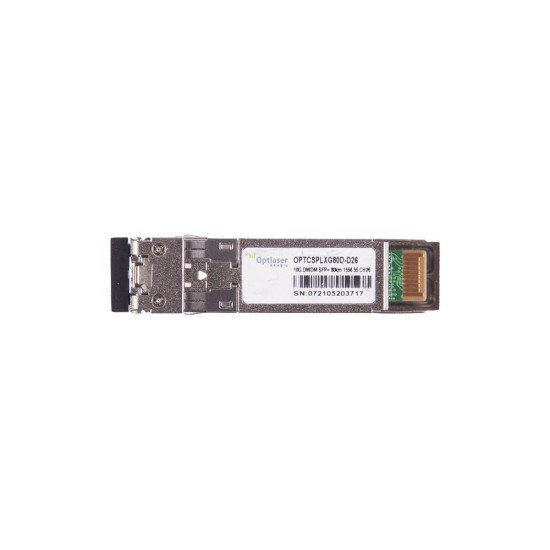 TRANSCEPTOR ÓPTICO, SFP+ 10G, DWDM, 80KM, 1556.55NM, CH26 TRANSCEPTOR ÓPTICO, SFP+ 10G, DWDM, 80KM, 1556.55NM, CH26