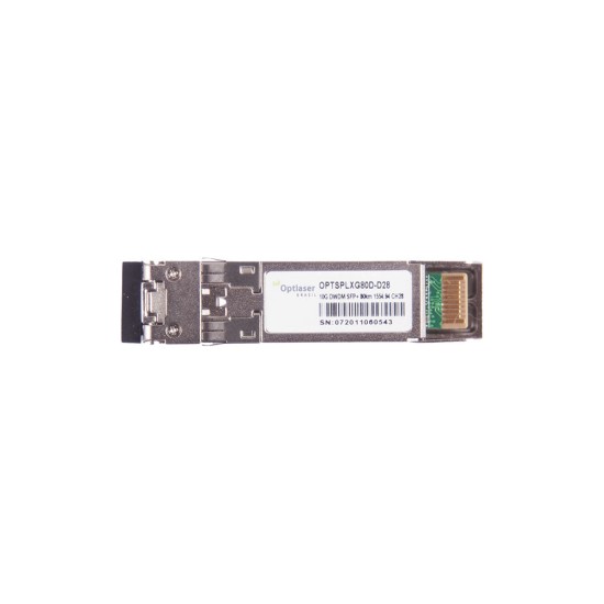 TRANSCEPTOR ÓPTICO, SFP+ 10G, DWDM, 80KM, 1554.94NM, CH28 TRANSCEPTOR ÓPTICO, SFP+ 10G, DWDM, 80KM, 1554.94NM, CH28