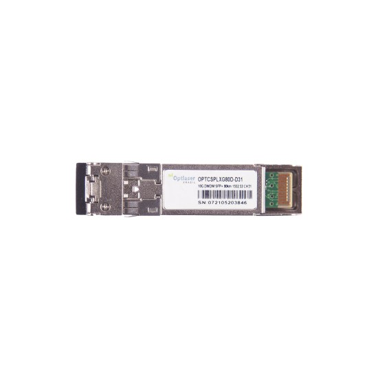 TRANSCEPTOR ÓPTICO, SFP+ 10G, DWDM, 80KM, 1552.52NM, CH31 TRANSCEPTOR ÓPTICO, SFP+ 10G, DWDM, 80KM, 1552.52NM, CH31