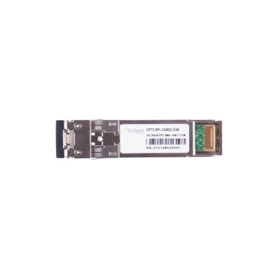 TRANSCEPTOR ÓPTICO, SFP+ 10G, DWDM, 80KM, 1548.51NM, CH36 TRANSCEPTOR ÓPTICO, SFP+ 10G, DWDM, 80KM, 1548.51NM, CH36