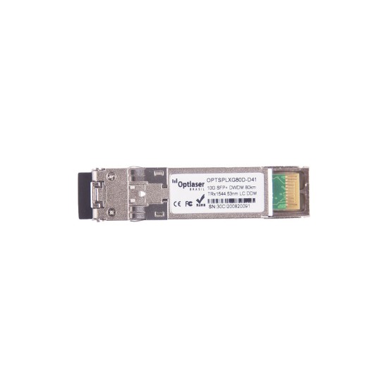 TRANSCEPTOR ÓPTICO, SFP+ 10G, DWDM, 80KM 1544.53NM CH41 TRANSCEPTOR ÓPTICO, SFP+ 10G, DWDM, 80KM 1544.53NM CH41