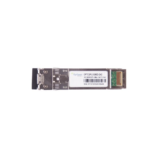 TRANSCEPTOR ÓPTICO, SFP+ 10G, DWDM, 80KM 1543.73NM CH42 TRANSCEPTOR ÓPTICO, SFP+ 10G, DWDM, 80KM 1543.73NM CH42