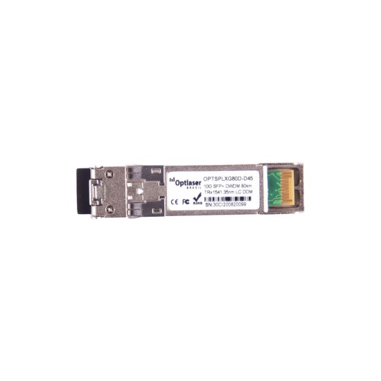TRANSCEPTOR ÓPTICO, SFP+ 10G, DWDM, 80KM 1541.35NM CH45 TRANSCEPTOR ÓPTICO, SFP+ 10G, DWDM, 80KM 1541.35NM CH45
