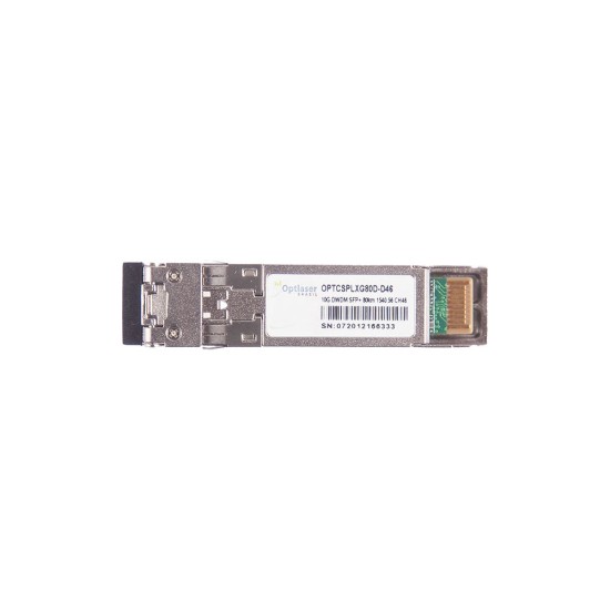 TRANSCEPTOR ÓPTICO, SFP+ 10G, DWDM, 80KM 1540.56NM CH46 TRANSCEPTOR ÓPTICO, SFP+ 10G, DWDM, 80KM 1540.56NM CH46