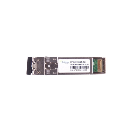 TRANSCEPTOR ÓPTICO, SFP+ 10G, DWDM, 80KM 1538.19NM CH49 TRANSCEPTOR ÓPTICO, SFP+ 10G, DWDM, 80KM 1538.19NM CH49