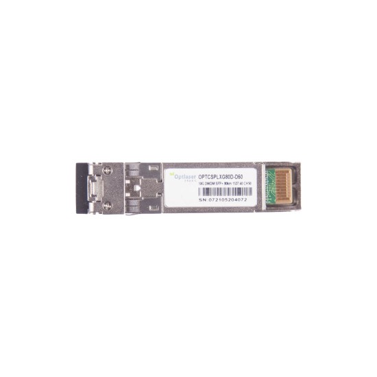 TRANSCEPTOR ÓPTICO, SFP+ 10G, DWDM, 80KM 1537.40NM CH50 TRANSCEPTOR ÓPTICO, SFP+ 10G, DWDM, 80KM 1537.40NM CH50