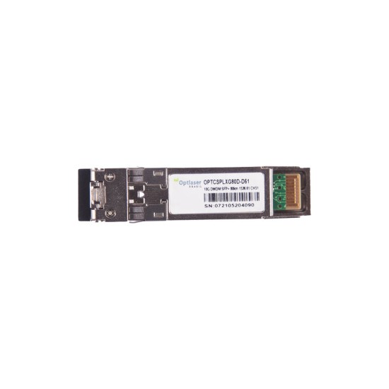 TRANSCEPTOR ÓPTICO, SFP+ 10G, DWDM, 80KM 1536.61NM CH51 TRANSCEPTOR ÓPTICO, SFP+ 10G, DWDM, 80KM 1536.61NM CH51