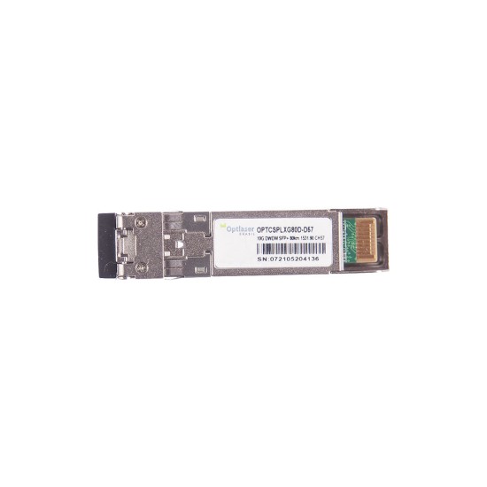 TRANSCEPTOR ÓPTICO, SFP+ 10G, DWDM, 80KM 1531.90NM CH57 TRANSCEPTOR ÓPTICO, SFP+ 10G, DWDM, 80KM 1531.90NM CH57