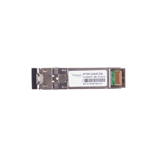 TRANSCEPTOR ÓPTICO, SFP+ 10G, DWDM, 100KM 1557.36NM CH25 TRANSCEPTOR ÓPTICO, SFP+ 10G, DWDM, 100KM 1557.36NM CH25