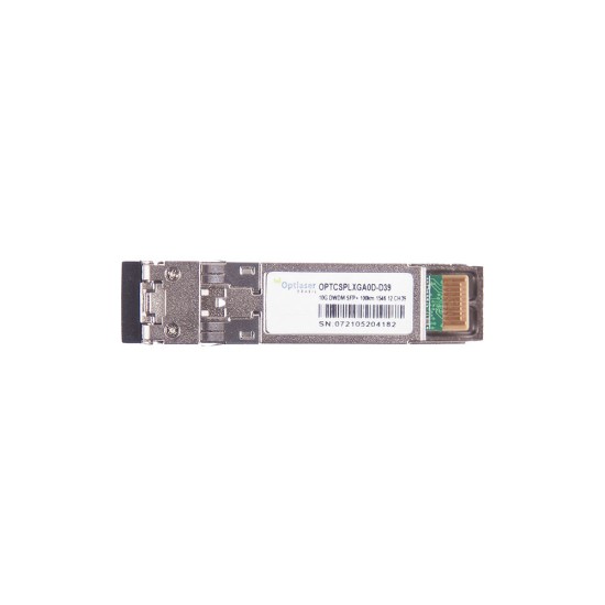 TRANSCEPTOR ÓPTICO, SFP+ 10G, DWDM, 100KM, 1546.12NM, CH39