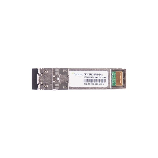 TRANSCEPTOR ÓPTICO, SFP+ 10G, DWDM, 100KM, 1543.73NM, CH42