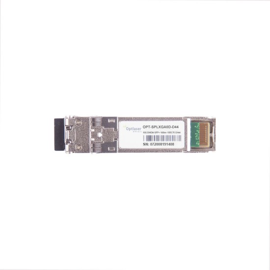 TRANSCEPTOR ÓPTICO, SFP+ 10G, DWDM, 100KM, 1542.14NM, CH44