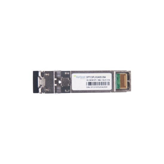 TRANSCEPTOR ÓPTICO, SFP+ 10G, DWDM, 100KM, 1534.25NM, CH54