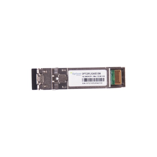 TRANSCEPTOR ÓPTICO, SFP+ 10G, DWDM, 100KM, 1532.68NM, CH56